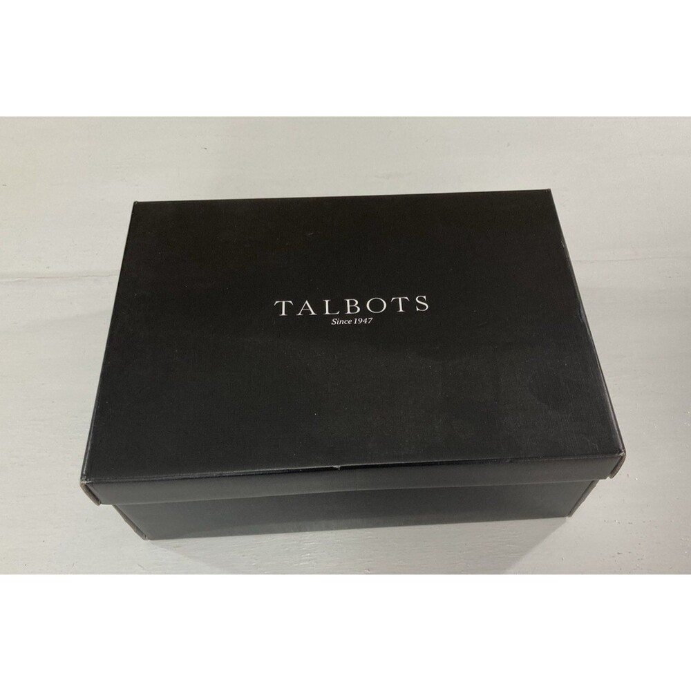 Talbots Laney Wedge Heels Womens 8.5M Indigo Blue Leather Criss Cross Shoes - Picture 9 of 10